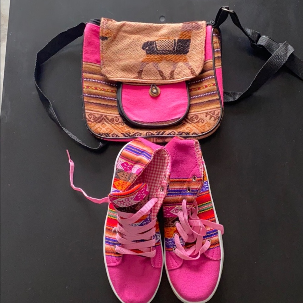 Shoes and bag 100% home made